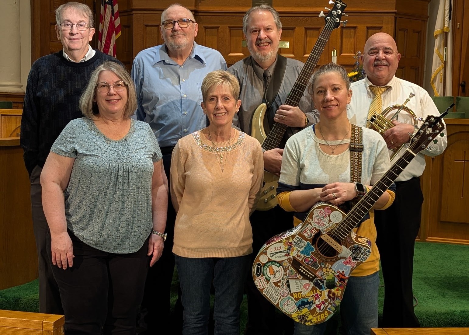 Give 'Em Heaven Praise Band in the sanctuary