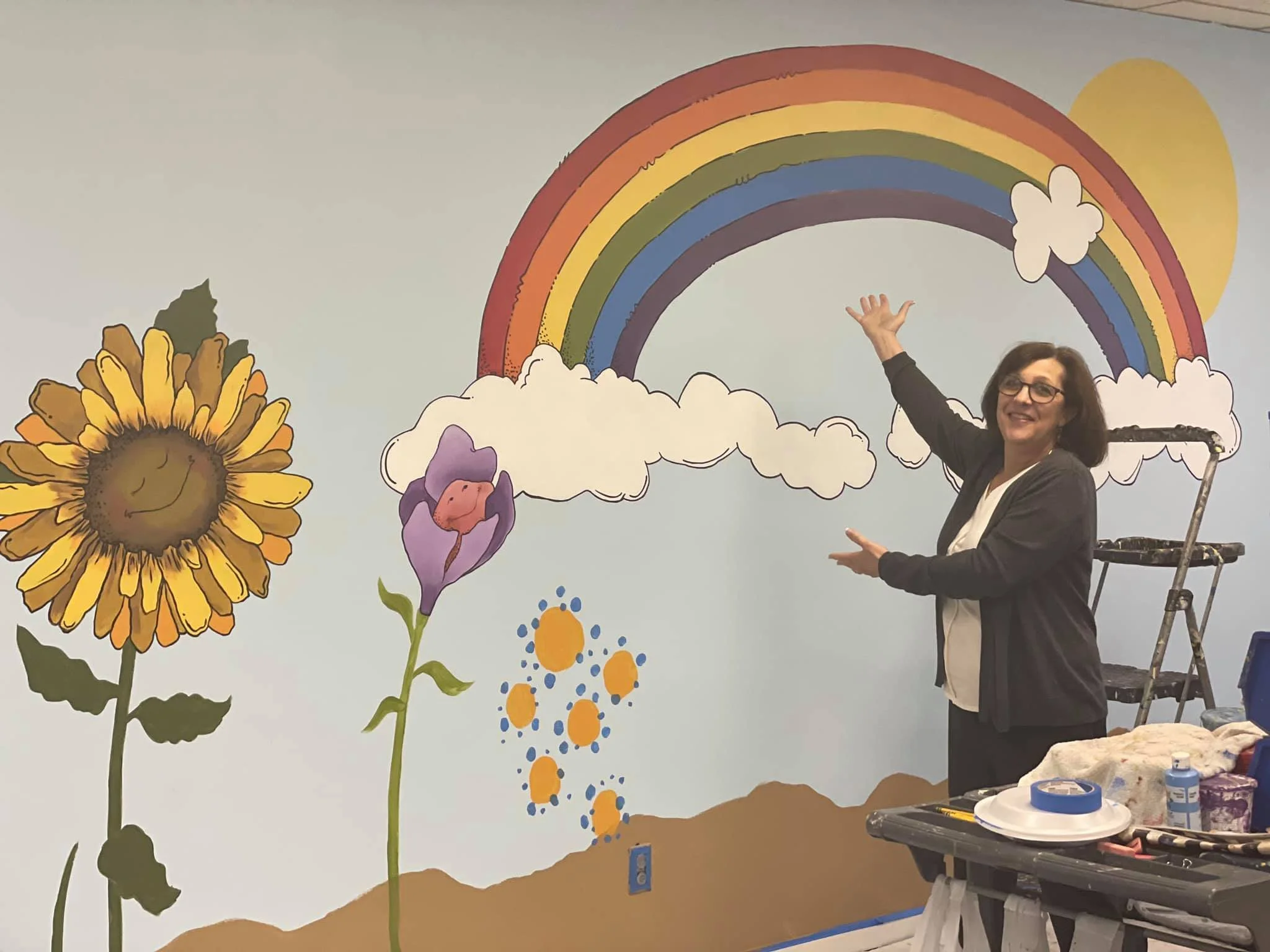 Church nursery mural